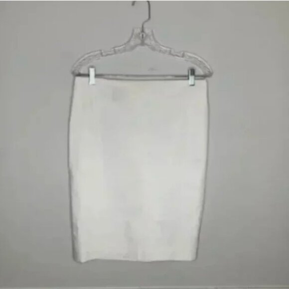 Escada Off-White Pencil Fully Lined Skirt Size EU 42 - Picture 1 of 4